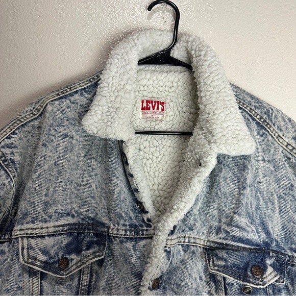 Levis Vintage Sherpa Lined Jacket Size XL - Picture 5 of 9